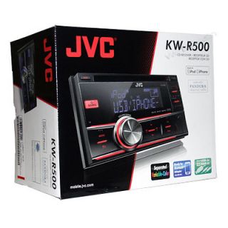 JVC KW R500 Car Audio Double DIN Receiver CD Player AM/FM Stereo 