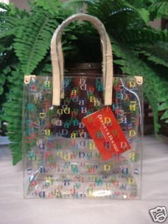 NWT Authentic Dooney & Bourke Clear Lunch Handbag/Purse