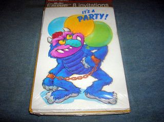   My Pet Monster 1988 American Greetings Party Invitations STILL SEALED