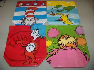 DR SEUSS MINI Re Usable Book Gift Bag Tote Party Supply