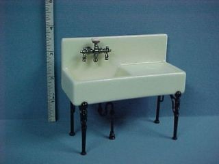 Porcelain Kitchen Sink #1.841/0   Dollhouse Miniature