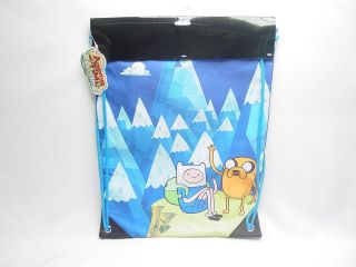 Adventure Time Finn Cinch Drawstring String Backpack Bag Sack