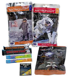 Space Food  Sampler Lot  3 Freeze Dried Ice Cream & 4 Others (NASA)