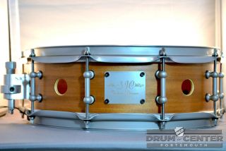 SJC Custom Mahogany/Maple Snare Drum 5x14   Satin Hardware   Video 