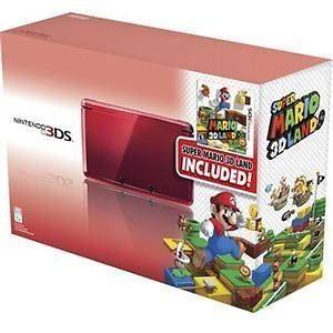 Brand New Nintendo 3DS Super Mario 3D Land Gaming Bundle   RED