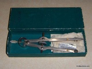 Vintage Vemco Compass Drafting Drawing Instrument With Original Box 40 