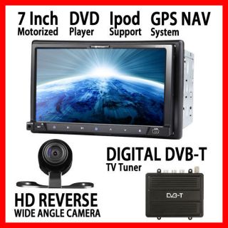   LCD IN DASH CAR DVD PLAYER GPS EURO DIGITAL DVB TV TUNER REAR CAMERA