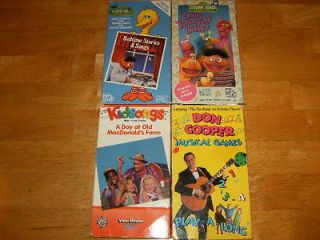 Lot of 4 Kidsongs Sesame Street Don Cooper Kids Videos Songs