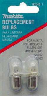 Makita Replacement Flashlight Bulbs 9.6V # 192546 1 2 Pack NEW