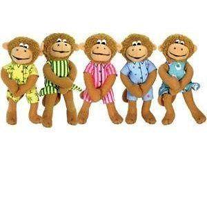 Five Little Monkeys 5 finger puppets, by MerryMakers