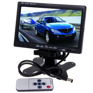   LCD Color Car Rearview Headrest 16:9 Monitor DVD VCR with IR Remote