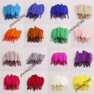   Nature Goose Feather 5  5.6 inch Fashion 20Colors Jewelry Making