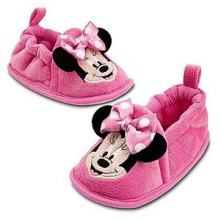MiNNie MoUSe~Face~SliPPers~SoFt~ShOes~Pink~InFanT~0 24M~Costume~Disney 