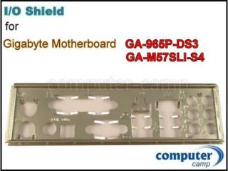 Gigabyte GA 965P DS3 GA M57SLI S4 I/O IO Shield Plate 