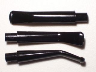 LOT OF 3 NEW REPLACEMENT 3 TOBACCO PIPE STEMS, BENT