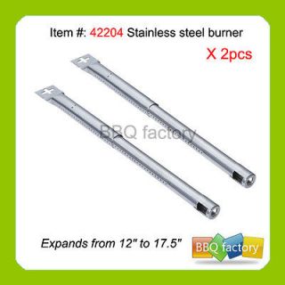 Extendable Stainless Replacement Parts BBQ Barbeque Tube Burner  2pack