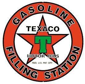 Gas Ad Tin Sign Texaco Motor Oil Advertizing Vintage Service Station 