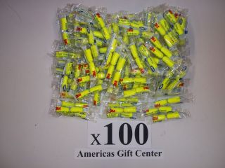 EarPlugs 100 Pair 3M Yellow Neon Soft Foam Value Individually Wrapped 