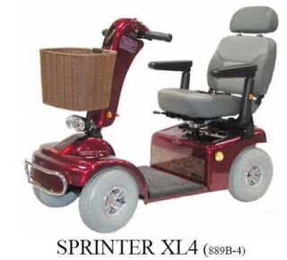 Shoprider Sprinter XL4 Wheel Electric Scooter 889B 4