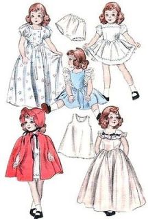 Vintage Doll Clothes Pattern 6349 ~ sizes 18 or 21 ~ Toni, Ann 