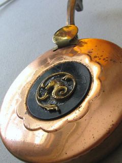Vintage Copper brass Ash Crumb Catcher Silent Butler