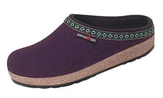 Haflinger GZ Classic Grizzly Eggplant Clogs GZ12