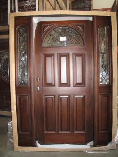 Solid Wood Cherry Front Unit Pre hung &Finished TCH7104 GL30 5/0 X 6/8 