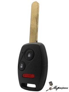   REPLACEMENT UNCUT CAR KEY KEYLESS ENTRY REMOTE KEYFOB COMBO 3 BUTTON