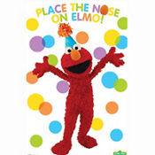 Sesame Street Party Game   Place The Nose On Elmo Party Game