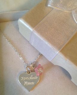 silver plated Necklace chain choose your message charm in GIFT BOX