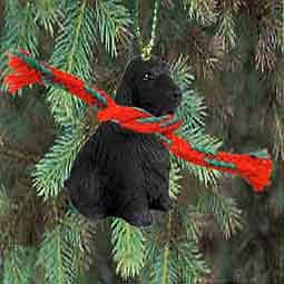 English Cocker Spaniel, Black Holiday Ornament New