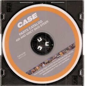 Case 420 and 420CT Skid Steer Loader Parts Catalog on CD