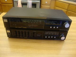   INTEGRATED STEREO AMPLIFIER MODEL CA 38R AND FISHER STEREO TUNER