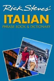 Italian Phrase Book and Dictionary by Rick Steves (2003, Paperback)