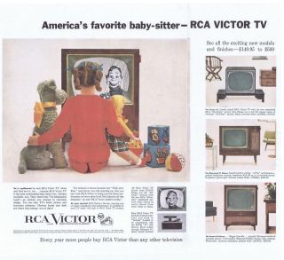1956 VINTAGE 1 1/2 PG AD   RCA VICTOR TELEVISION 1 14