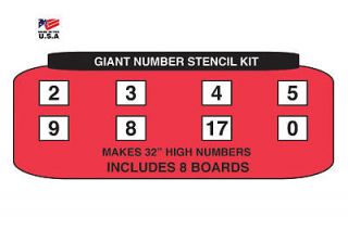 Giant Number Stencil Kit   Great For Athletic Fields