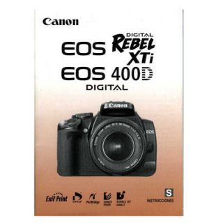 Canon EOS Rebel XTi Instruction Manual en Espanol