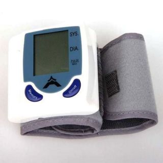 LCD Wrist Band Cuff Blood Pressure Heart Rate Monitor S