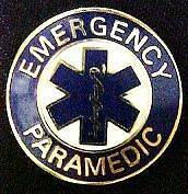 Emergency Paramedic Collar Device Pin Gold Blue Star of Life Uniform 