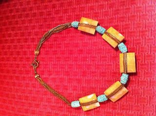 Newly listed Stephen Dweck Facet Woody Calcite Beads Necklace