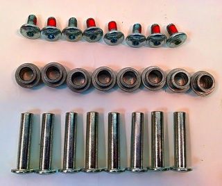 SALOMON 8MM INLINE SKATE AGGRESSIVE AXLE 8 PACK WITH BEARING SPACERS 