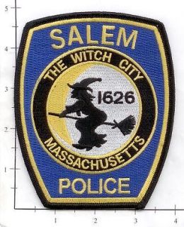 Massachusetts   Salem MA Police Dept Patch   The Witch City