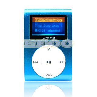 USB Flash Disk 4GB Mini Clip Gift MP3 Music 4 GB TF Player with LCD 