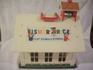 Vintage Fisher Price Play Family School
