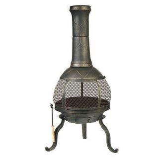 Deckmate Sonora Chiminea Fire Pit Fireplace