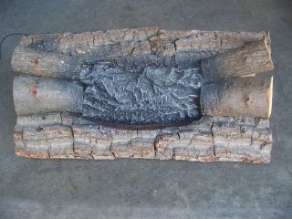 nice vintage electric fireplace logs with crackle noise tinfoil glow 