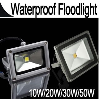 10W White LED Flood Light Spot Lamp Waterproof AC 110 240V Garden Yard 