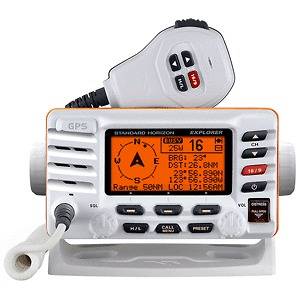   Explorer GX1700W GPS Fixed Mount VHF   White WORLDWIDE SHIPPING
