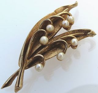 lily of the valley brooch in Vintage & Antique Jewelry