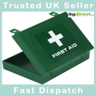 HS0 Empty First Aid Box Green for 1 Person kits (approx 9.9cm x 14cm x 
